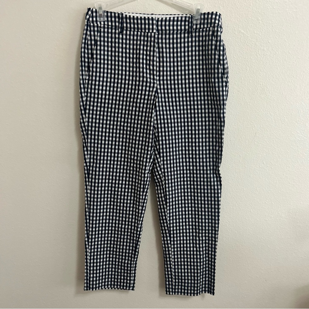 Jcrew gingham 100% cotton pants